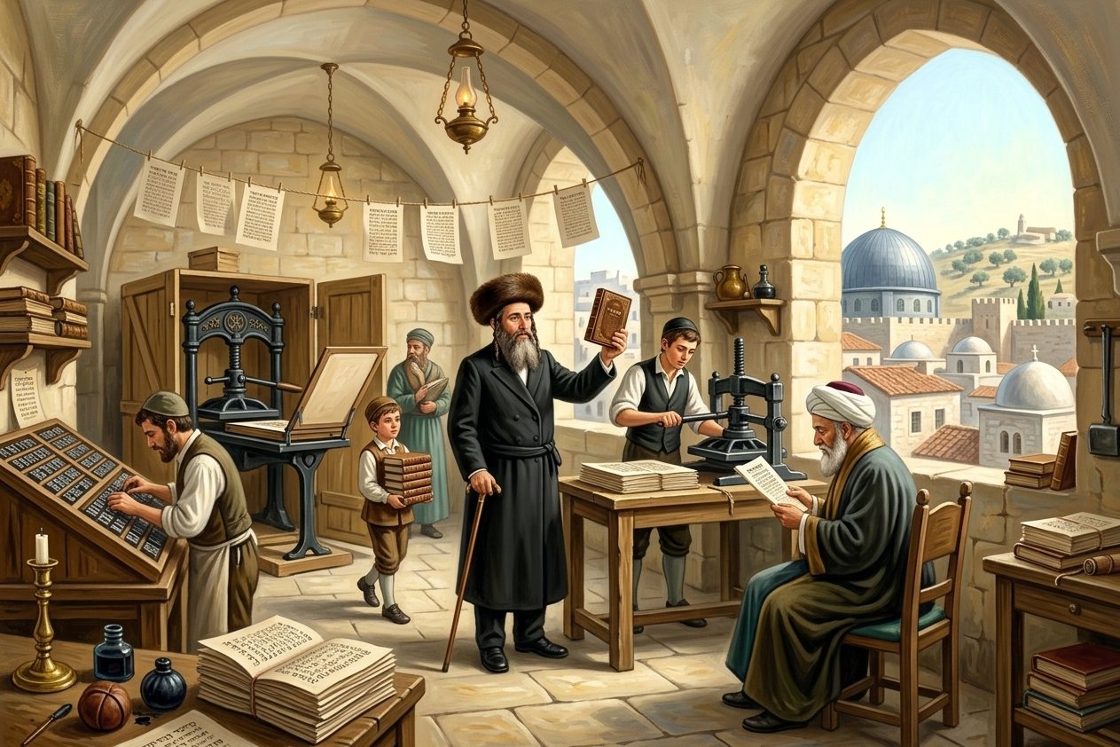 איור: בית הדפוס של ישראל ב