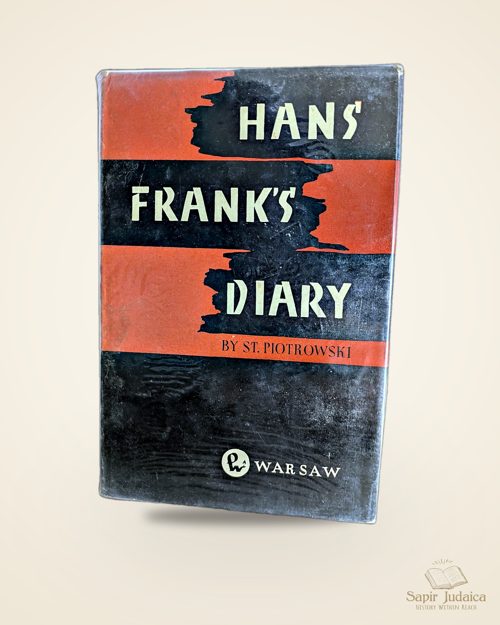 Hans Frank's Diary, edited by Stanisław Piotrowski, 1961 — תמונה ראשית