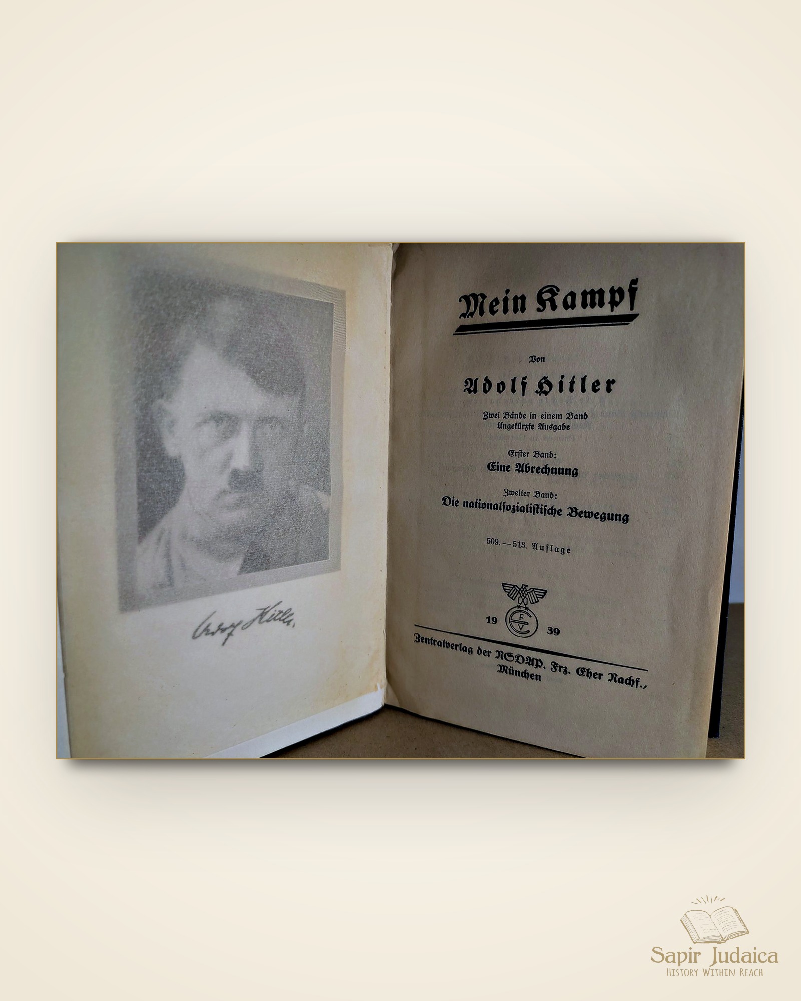 Mein Kampf, Adolf Hitler, Munich, 1939 — תמונה ראשית