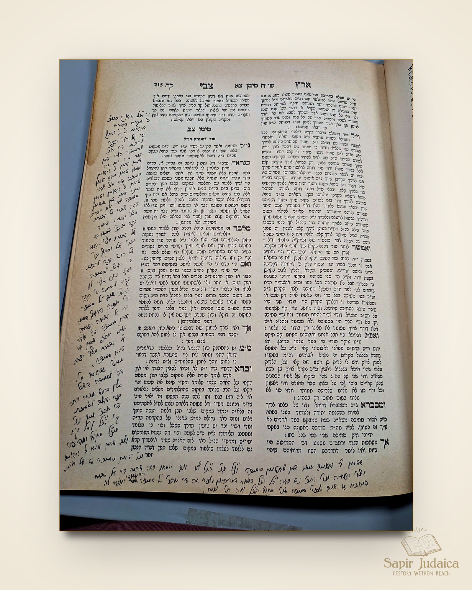 שו"ת ארץ צבי, מהדורה מיוחדת, דפוס צילום עם עשרות הגהות למדניות של המחבר — תמונה נוספת 22
