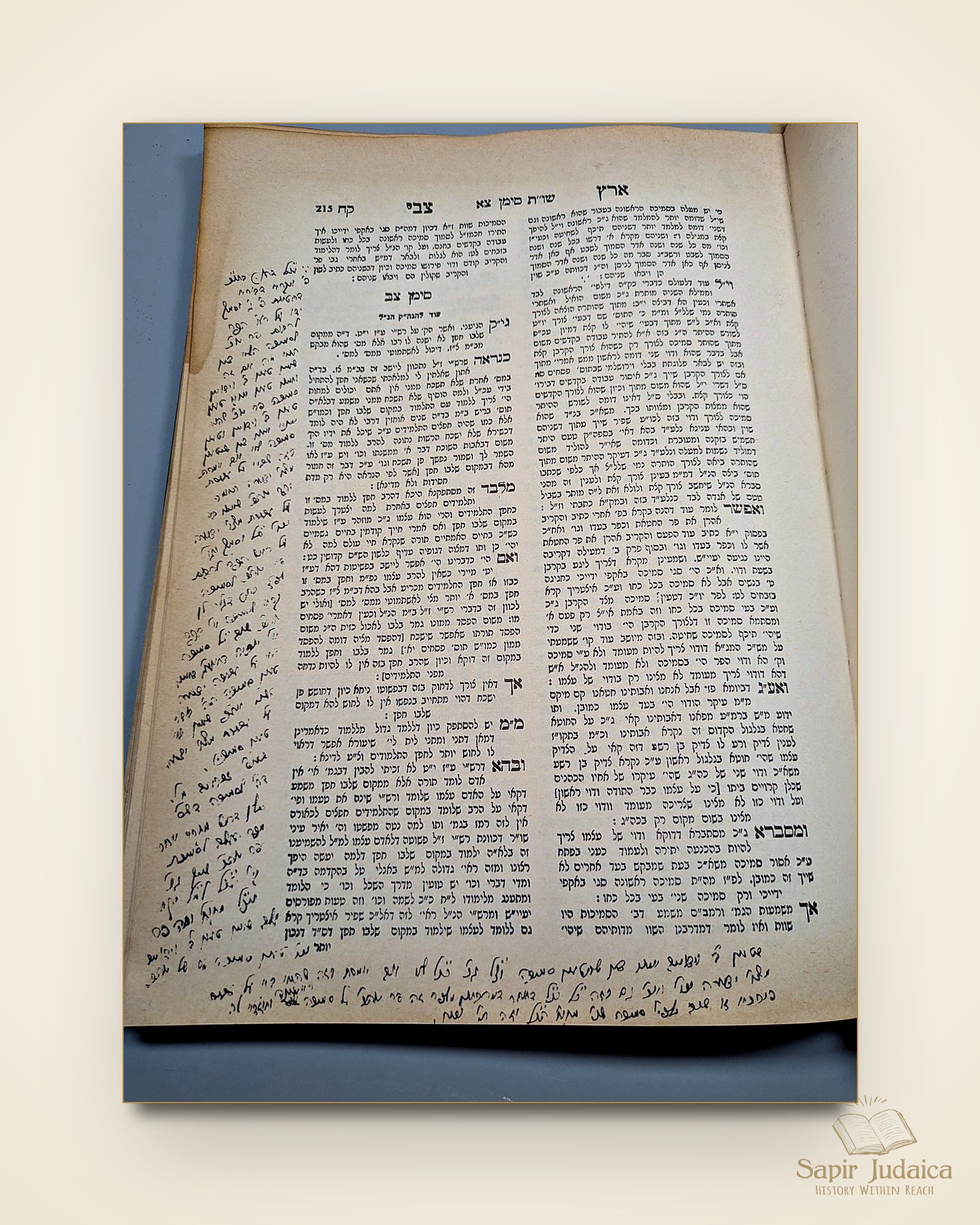 שו"ת ארץ צבי, מהדורה מיוחדת, דפוס צילום עם עשרות הגהות למדניות של המחבר — תמונה נוספת 25